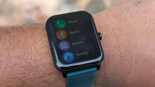 The watch's interface is simple