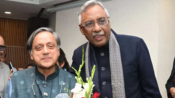 Shashi Tharoor with Pavan K Varma