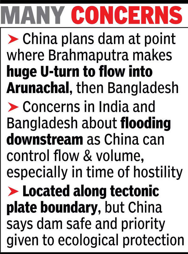 China to build world’s biggest dam near border; India waits & watches.