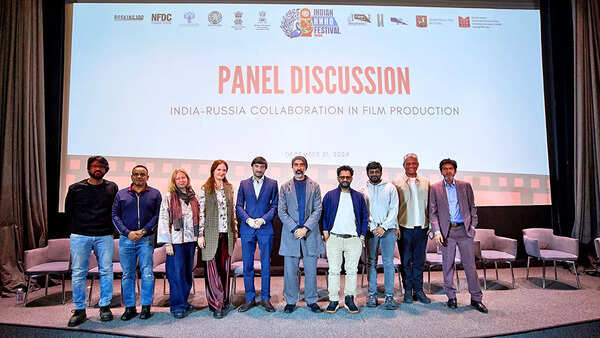 Panel Discussion 'India-Russia collaboration in the field of Film Production' was moderated by Nina Kochelyaeva, Film critic and Nila Madhab Panda, Filmmaker and joined by panelists Katerina Mikhailova, Founder of Vega Film production company, Alexander Dostal, CEO Etalon Film Production, Resul Pookutty, Sound Engineer, Adil Hussain, Ranvir Shorey, Director Jatla Siddharta, Director Shubhashish Bhutiani and Tahseen Nazim, Founder of Indian Films