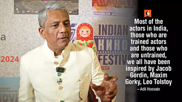 Adil Hussain spoke about the influence of Russian writers and playwrights on Indian actors