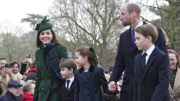 Kate, Princess of Wales, left with Prince Louis, Princess Charlotte, Prince William and Prince George (PTI photo)