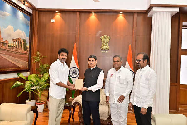 Actor Vijay meets Tamil Nadu governor RN Ravi