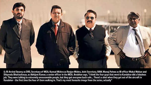 Arvind Swamy as DRS, Secretary of MEA, Kumud Mishra as Ranjan Mishra, Joint Secretary, RAW, Manoj Pahwa as IB officer Mukul Mohan and Dibyendu Bhattacharya, as Abhijeet Kumar, a senior officer in the MEA