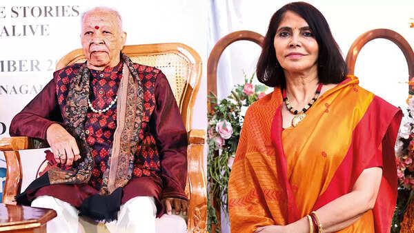 (L) Pt Hariprasad Chaurasiya (R) Kanak Rekha Chauhan