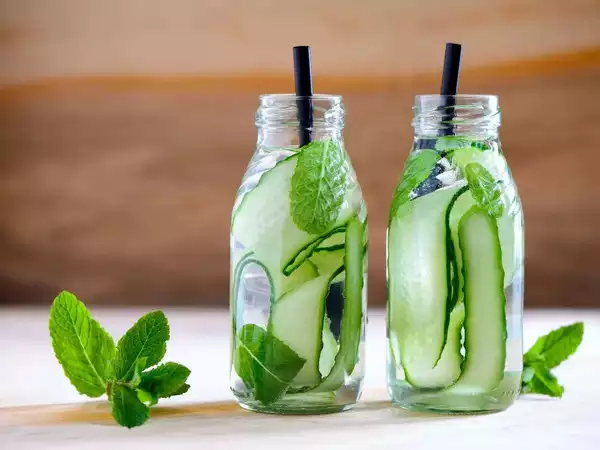 Cucumber-mint water