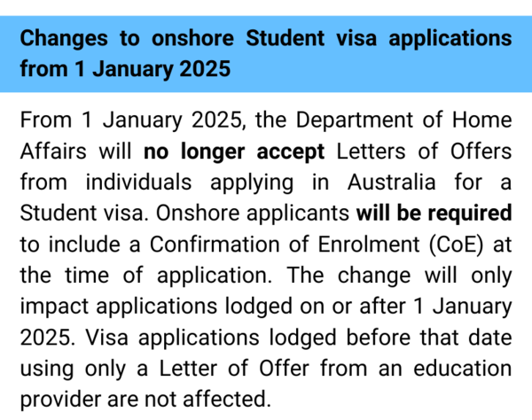 AU announces changes to its visa policy