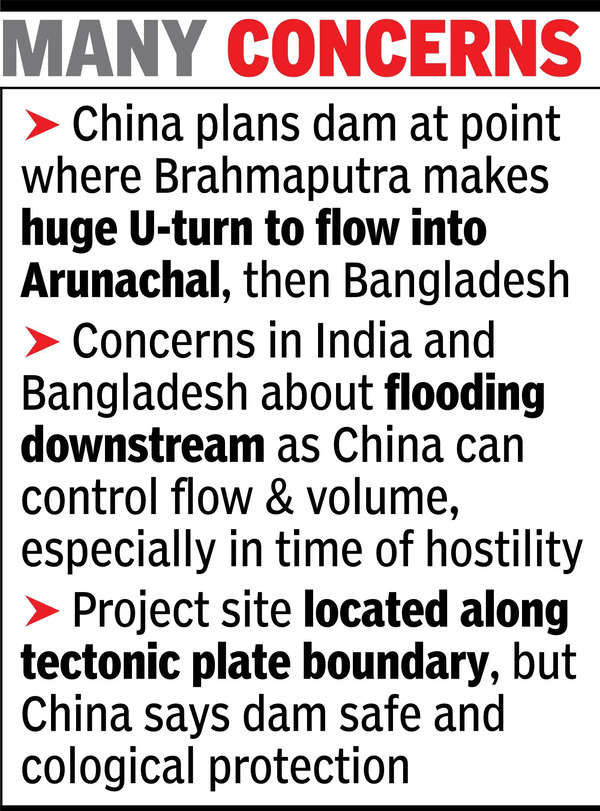 China to build world’s biggest dam near border; India waits & watches