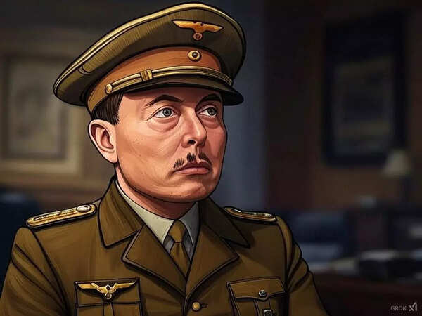 Elon Musk as Hitler (AI Image by Grok)