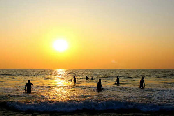 Tourists in Goa on New Year