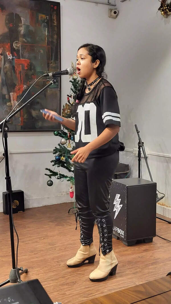 Hip Hop artiste Srujanika performs at the Punch music video launch (1)