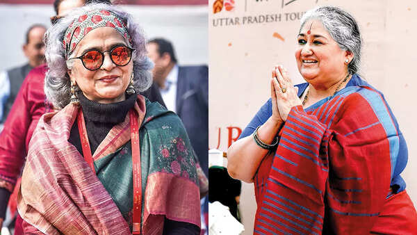 (L) Anjali (R) Shubha Mudgal