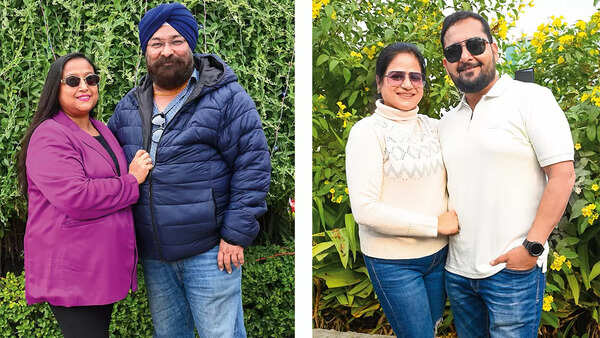 (L) Amrita and Amarpreet (R) Anshul and Rupak