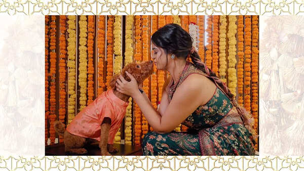 Nishtha Gandhi wore a parandi for one of her wedding functions