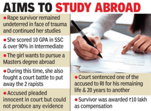 This trauma, however, did not deter the girl from excelling in academics.