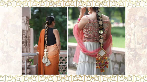 Brides and her bride tribe is opting for parandis with customisations (pics: @kaleere_aur_parandi))