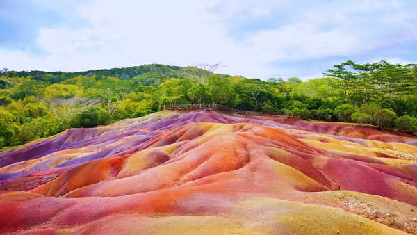 Chamarel Seven Coloured Earth Geopark in Mauritius