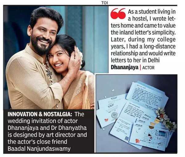 ‘Daali’ Dhananjaya’s ‘inland letter’ wedding invitation grabs eyeballs