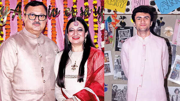 (L) SM Rehan and Uzma Rehan (R) Wali Husain