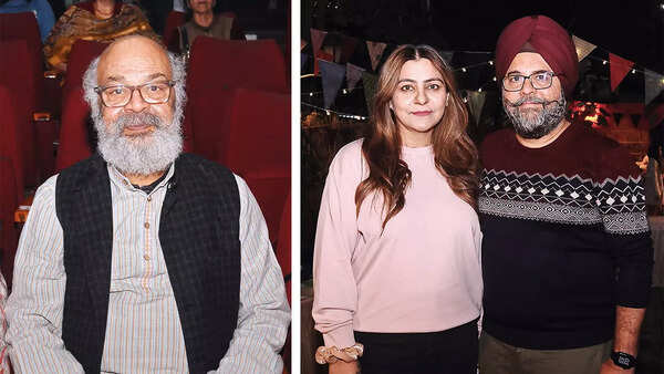 (L) Surya Mohan (R) Ginni and Agyapal Singh