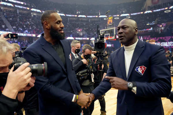 LeBron James and Michael Jordan