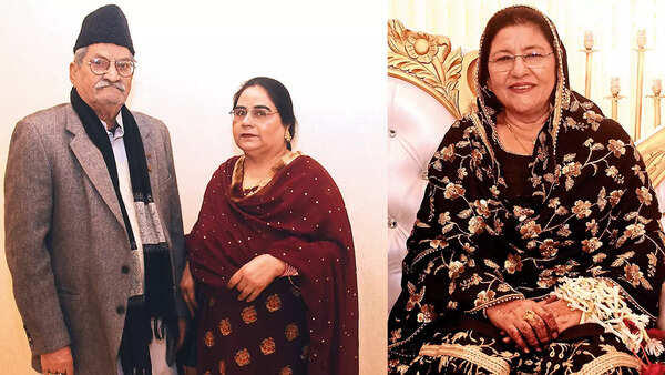 (L) Mazhar Khan and Bushra Khan (R) Imrooz Beg