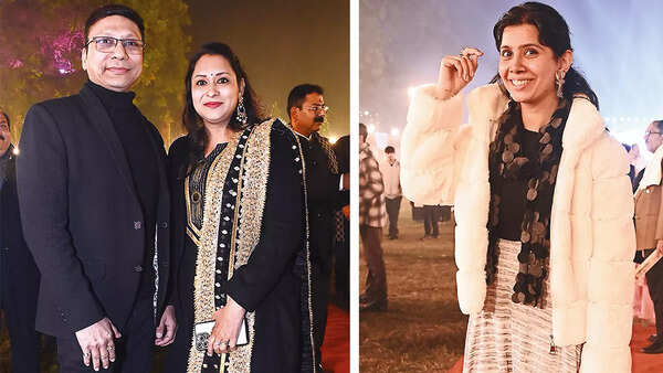 (L) Arun Agrawal and Manisha (R) Chahat