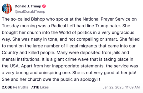 Trump on Bishop