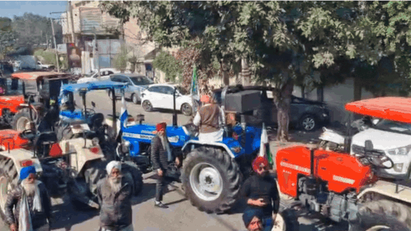 Viral video: Overloaded tractor splits into two when pulled by a crane