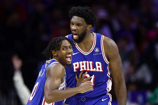 Tyrese Maxey and Joel Embiid