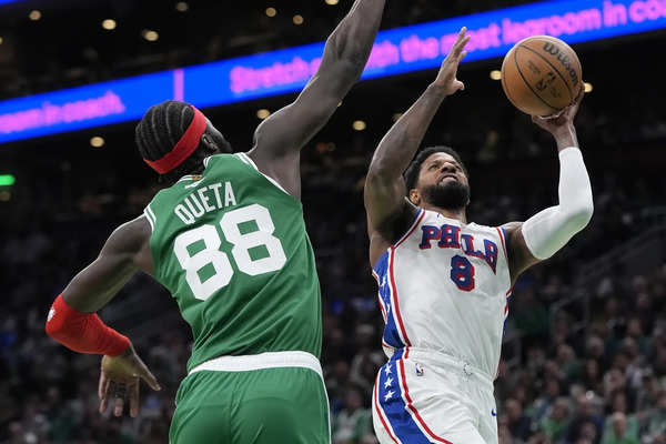 Boston Celtics vs Philadelphia 76ers Credits: AP Photo/Michael Dwyer