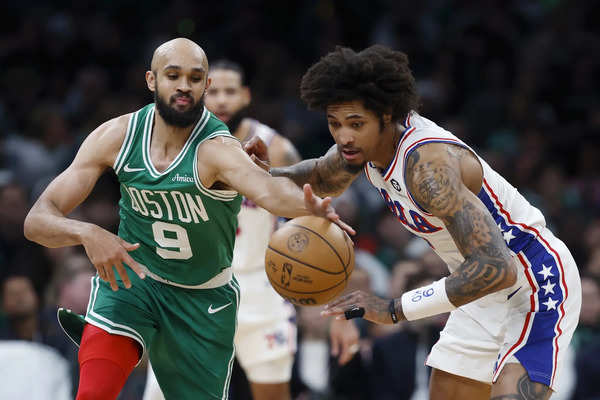 Boston Celtics vs Philadelphia 76ers Credits: AP Photo/Michael Dwyer