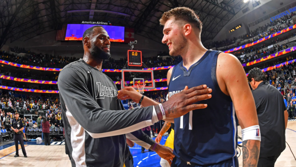 LeBron James and Luka Doncic are now teammates Credits: NBA