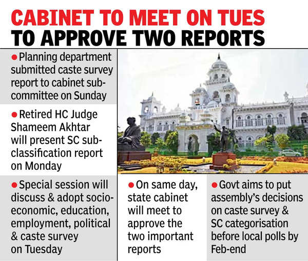 Cabinet to meet on Tuesday to approve two reports