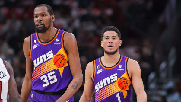 Kevin Durant and Devin Booker