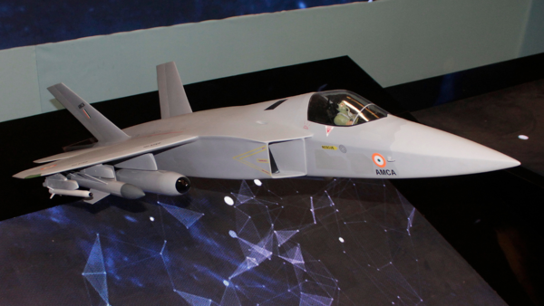 AMCA SCALED DOWN MODEL FROM AERO INDIA 2023