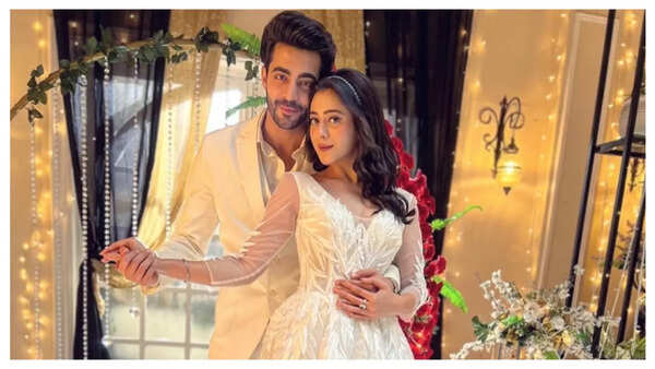 Hiba with Krushal Ahuja in a still from Jhanak