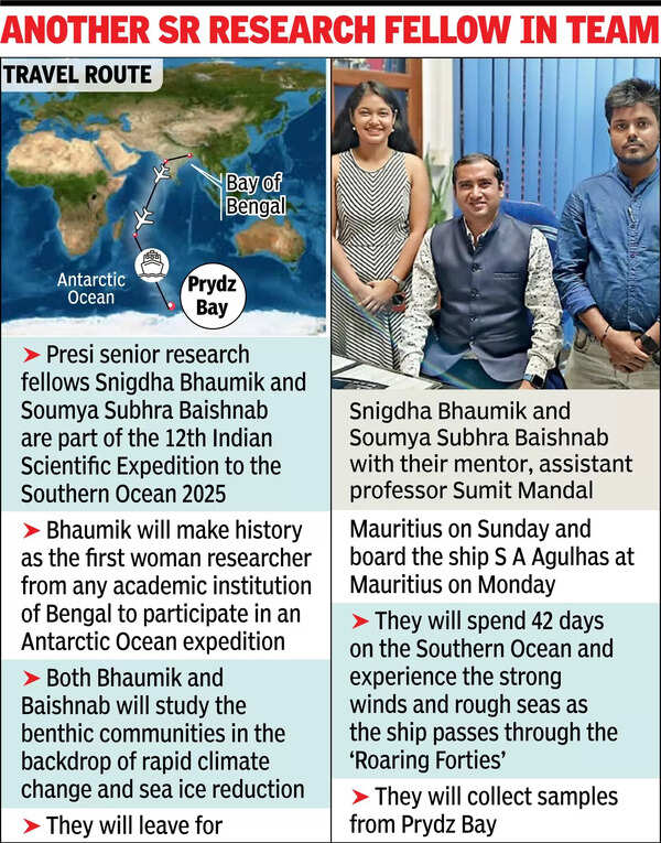 Presi’s Snigdha 1st woman researcher from Bengal to go on Antarctic quest