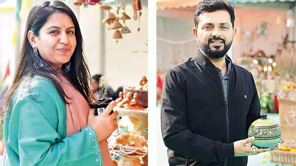 (L) Mahima Thussu (R) Shivam Yadav