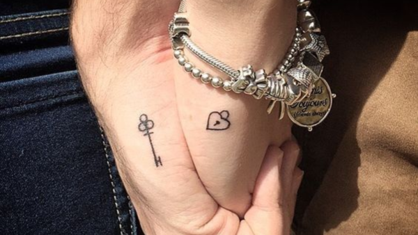 Lock and key tattoo