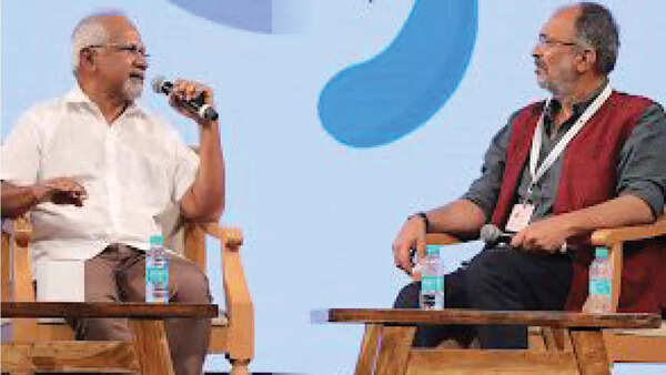 Mani Ratnam and Anjum Rajabali at the Indian Screenwriters Conference