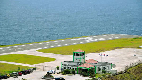 Juancho E. Yrausquin Airport in Saba, Caribbean Netherlands
