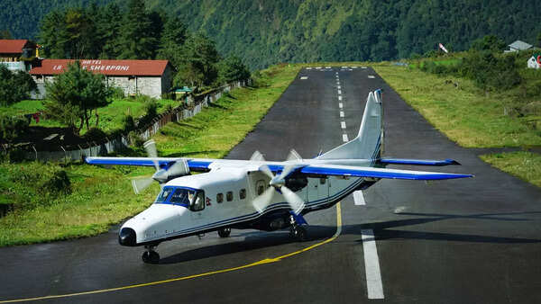 Tenzing-Hillary Airport in Lukla, Nepal