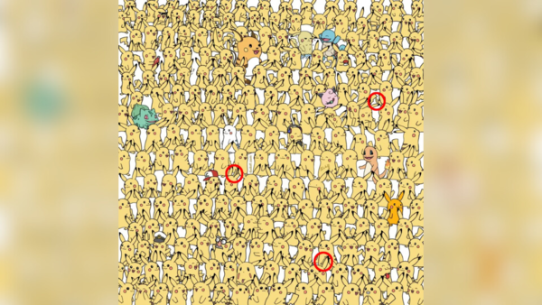 Optical illusion: Can you spot 3 bananas among your favourite Pokemon ...
