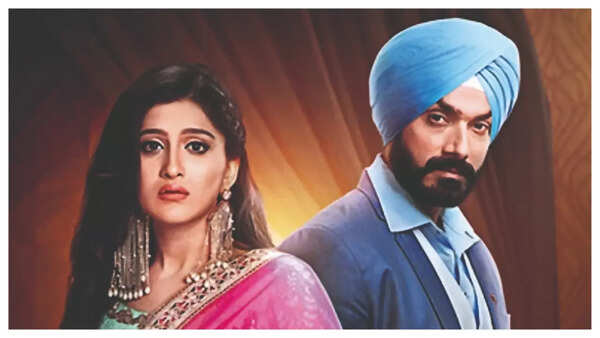 Nimrit Kaur Ahluwalia with Avinesh Rekhi in a still from Choti Sarrdaarni