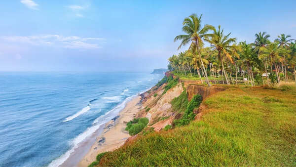 Varkala cliffs in Kerala