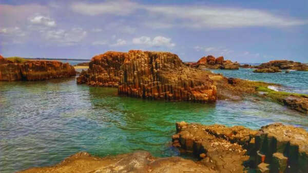 Basalt rock pillars of St. Mary’s Islands in Karnataka