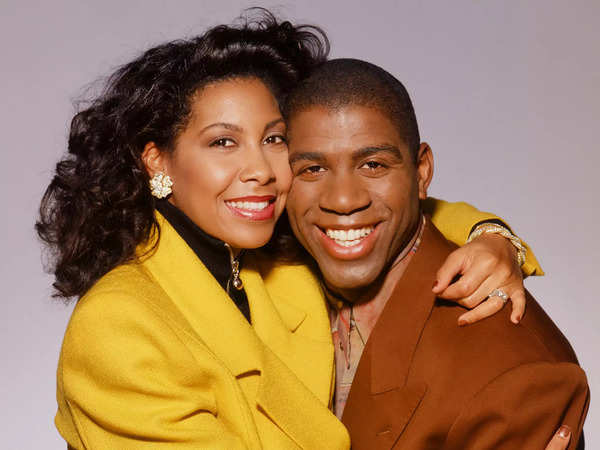 Magic Johnson and Cookie Johnson.