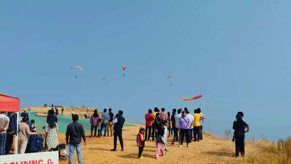 Student paraglides to examination hall