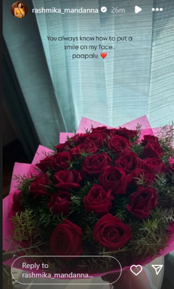 Rashmika Mandanna IG story